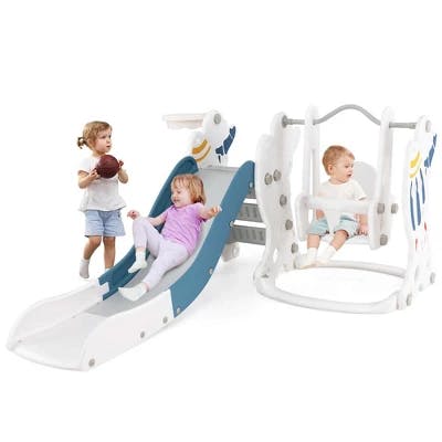 Costway Toddler Slide & Swing Set