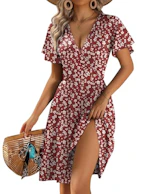 Women's Floral Midi Dress
