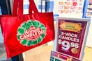 bath & body works annual candle day bag and signage