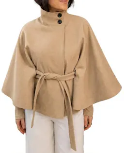 Women's Batwing Sleeve Cape Coat