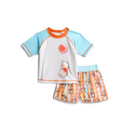 Baby Rash Guard and Swim Trunks Set