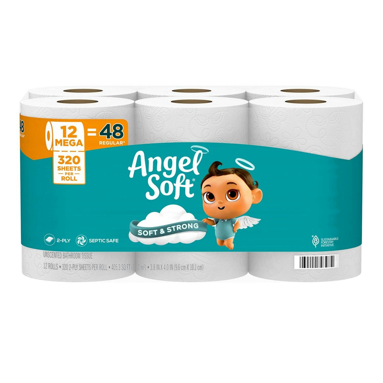 Angel Soft Toilet Paper 12-Pack
