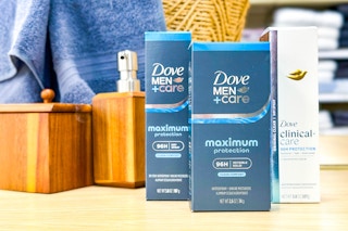 dove products on counter