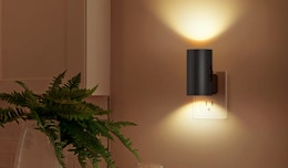 a night light plugged into a wall