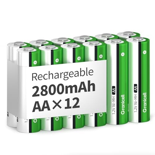 AA Rechargeable Batteries 12-Pack