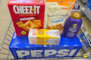 walgreens groceries in a shopping cart
