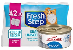 1 Fresh Step Litter + 4 Royal Canin