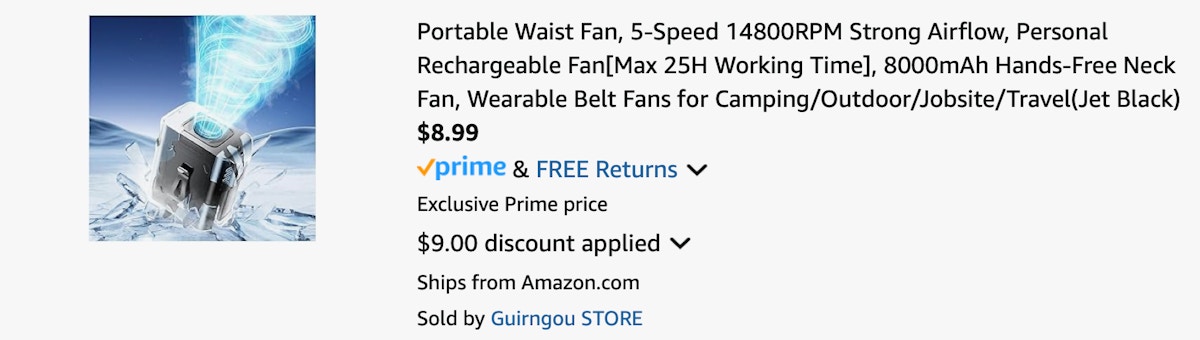 Amazon Portable Waist Fan 2025 2