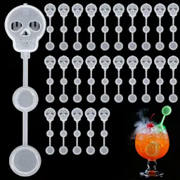 Halloween Skull Swizzle Sticks