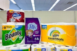 Charmin, Puffs, and Bounty Products, Only $4.49 Each at Walgreens card image