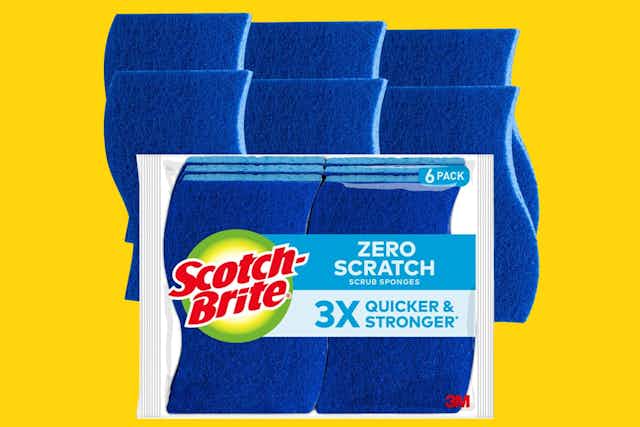 Scotch-Brite Scrub Sponge 6-Pack, as Low as $5.07 on Amazon  card image