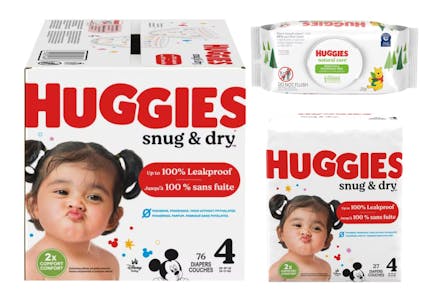 3 Huggies Items