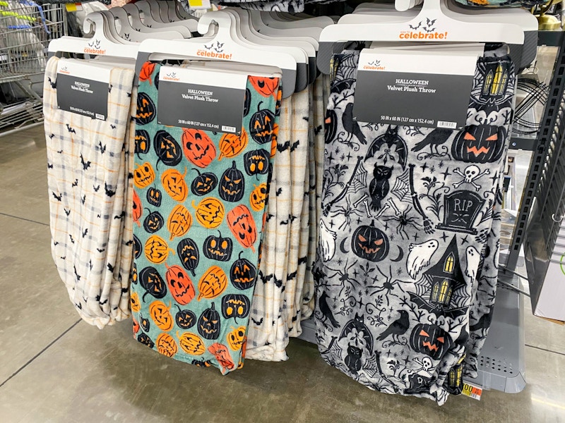 walmart halloween plush throws