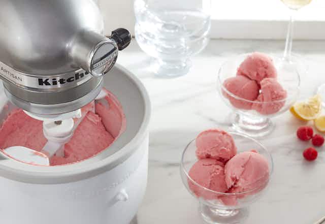 KitchenAid Ice Cream Attachment, Only $60.48 Shipped at QVC ($113 Value) card image
