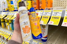 Huge BOGO Free Sunscreen Sale at Walgreens — Starting at $2.25 Each card image
