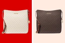 Michael Kors Large Canvas Messenger Bag, Just $59 (Reg. $348) card image