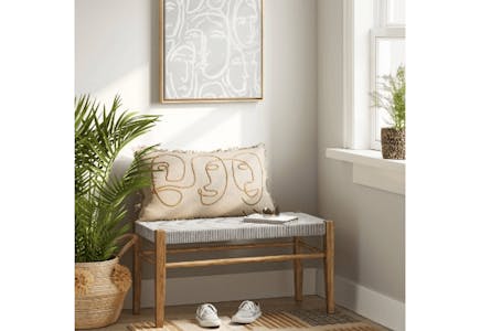 Threshold Woven Bench