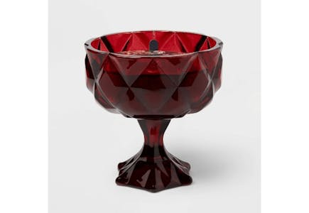 Threshold Red Wax Candle