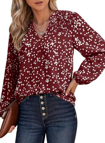Dokotoo Women's V-Neck Blouse