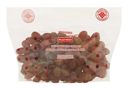 Red or Green Grapes, per lb