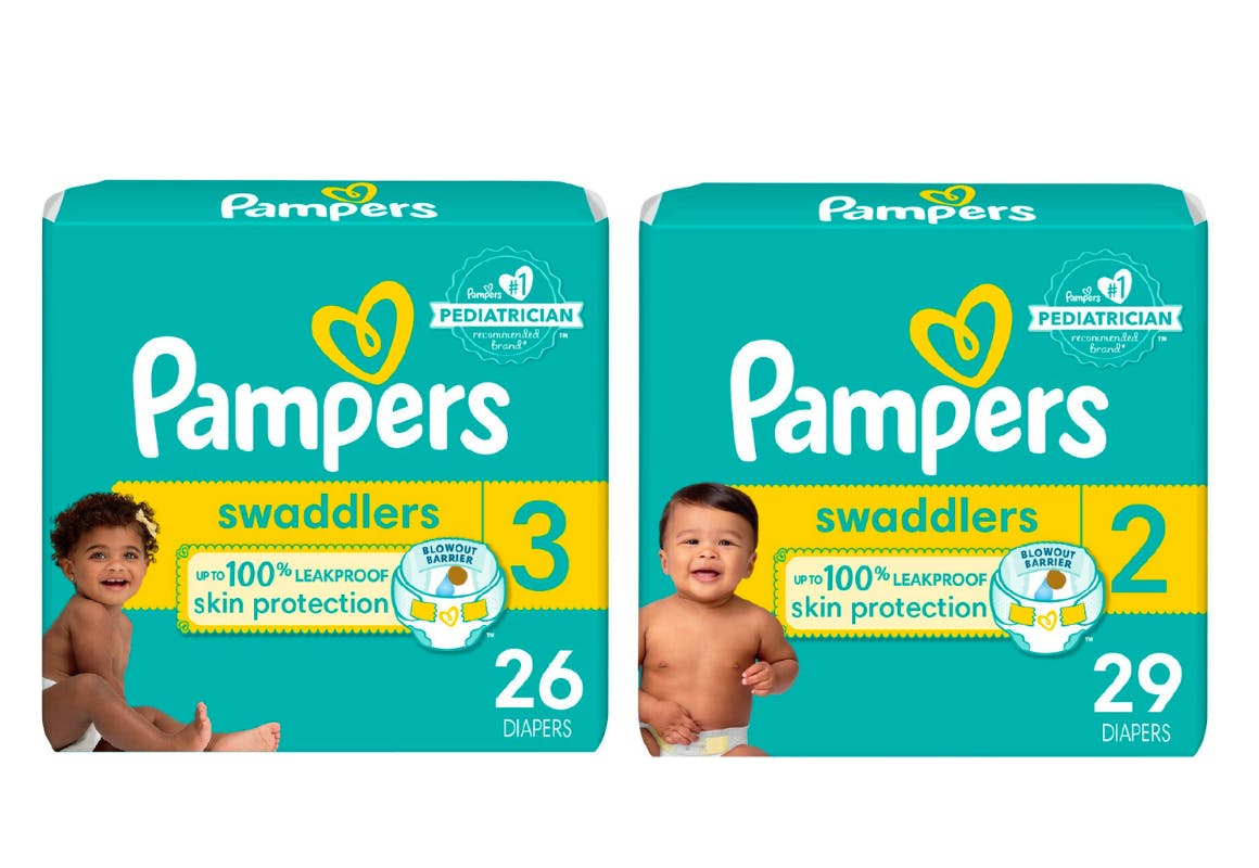 2 Pampers Diapers