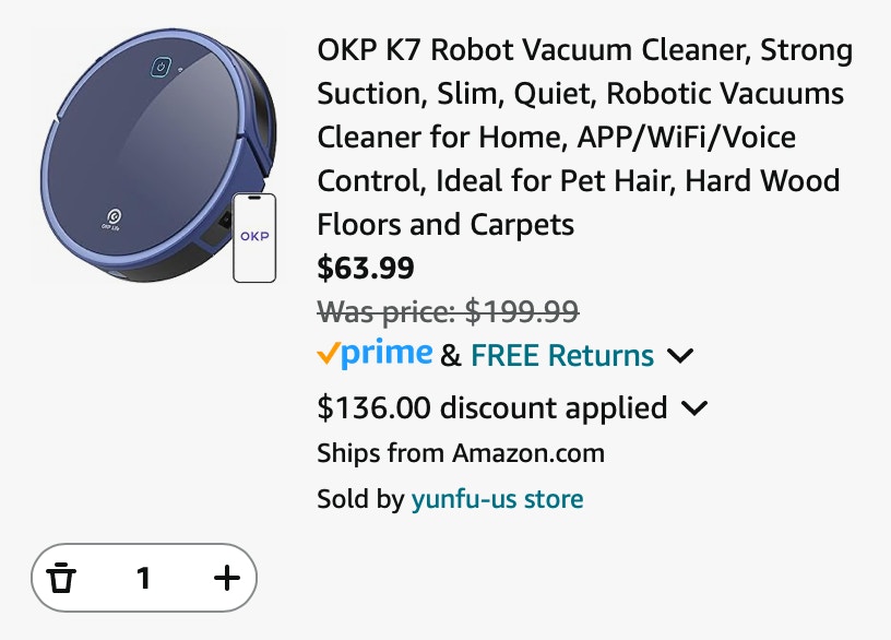 Amazon Robot Vacuum OKP 2024 2