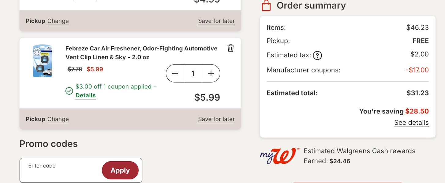 walgreens screenshot haul