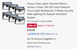 Amazon Solar Motion Sensor Lights 2026 2