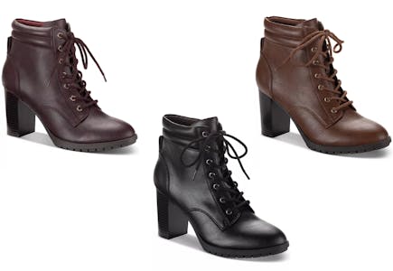 Style & Co Women’s Lace-Up Boots