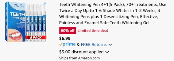 Teeth whitening cart