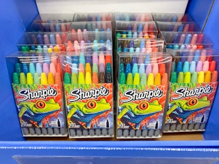 sharpie markers on walmart display