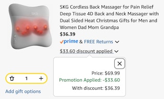heated back massager