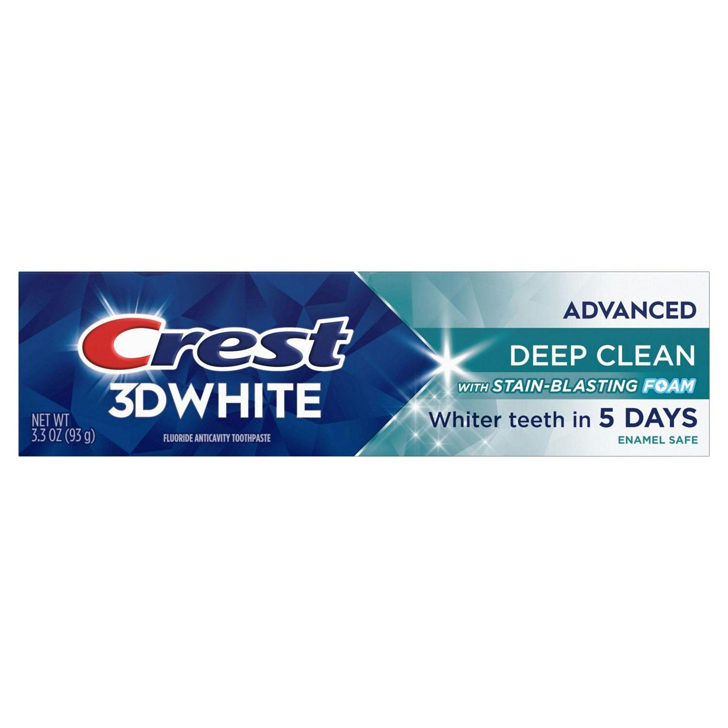 2 Crest 3D White Toothpastes