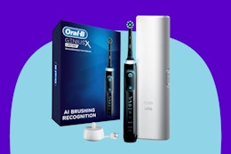 an electric toothbrush