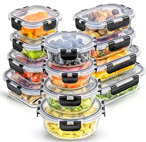 JoyJolt Glass Storage Container Set