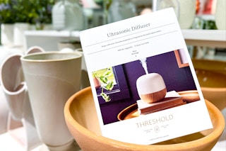 threshold diffuser sitting in a dish at target