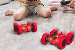 kids playing with rc cars