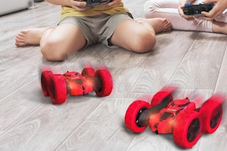 kids playing with rc cars