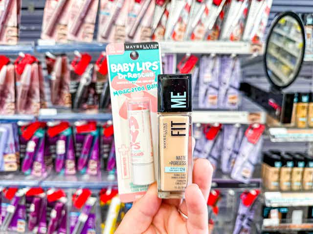 Maybelline Foundation and Baby Lips Products, Only $1.14 Each at CVS card image