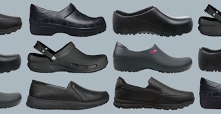 various kitchen and chef clogs and shoes