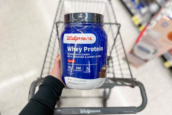 32-Ounce Walgreens Whey Protein Jars, Just $3.74 Each