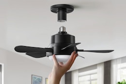 Socket Ceiling Fan, Just $11.99 After Amazon Coupon (Reg. $50) card image