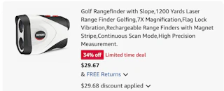 golf rangefinder Amazon receipt