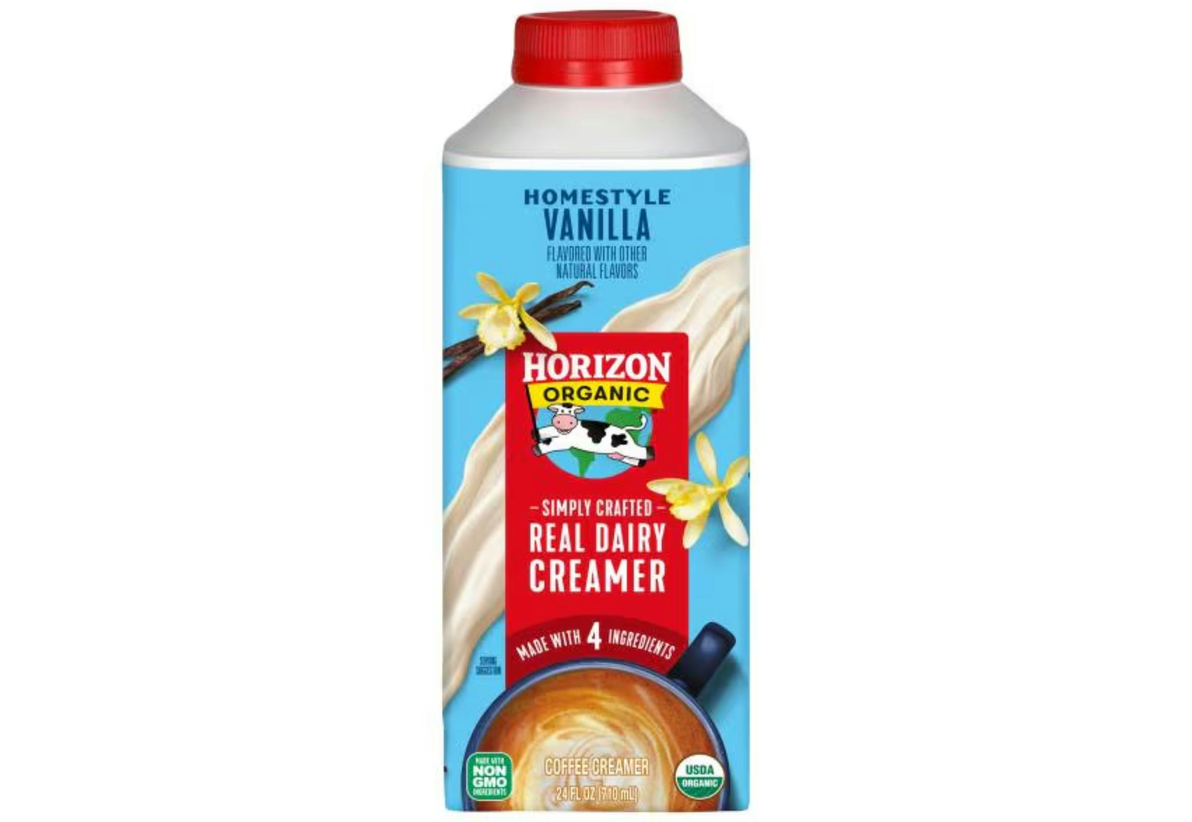 2 Horizon Organic Coffee Creamers