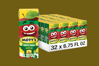 Close up of Mott's Apple Juice Boxes