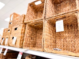brightroom woven storage sitting on a target shelf