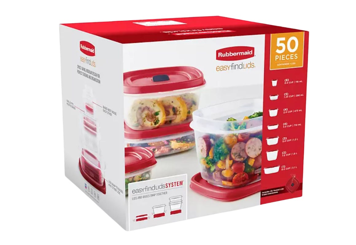 Rubbermaid 50-Piece Storage Set