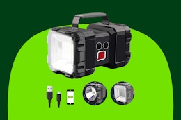 Rechargeable Waterproof LED Flashlight, Only $11 on Amazon card image