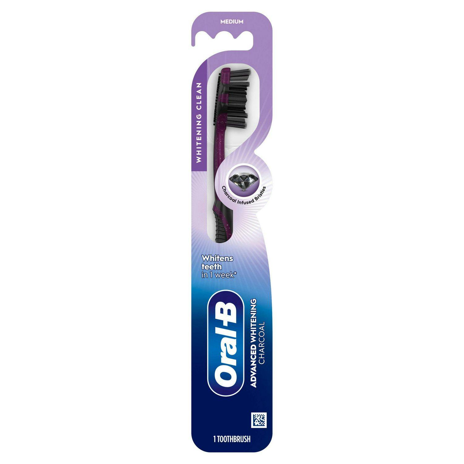 3 Oral-B Charcoal Toothbrushes