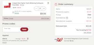 walgreens haul screenshot